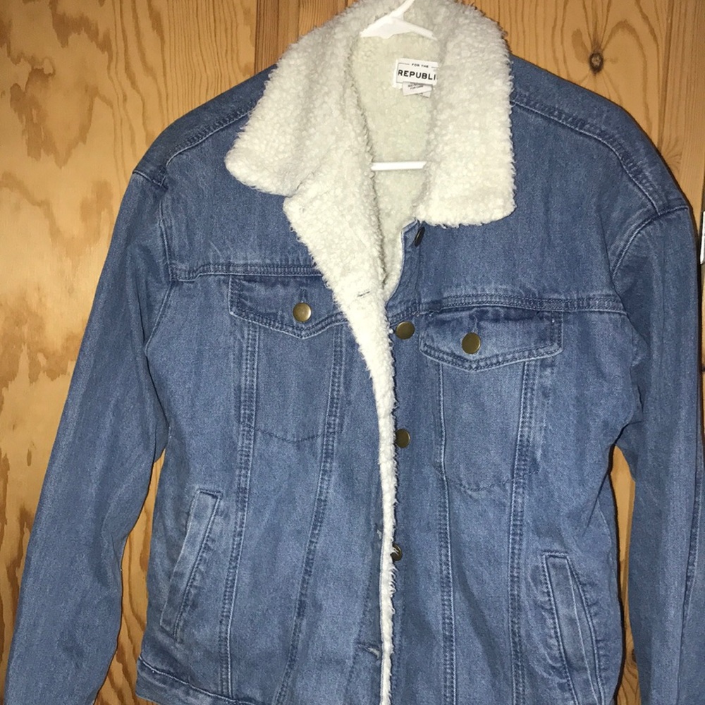 For The Republic fleece lined jean jacket